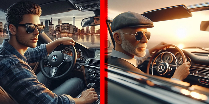 اثر هالهای در مثال بی ام و و بنز وینگمن فارسی