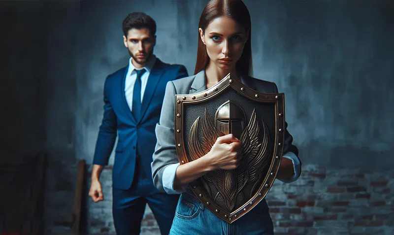 سپر یا شیلدهای رفتاری زنان در برابر مردان وینگمن فارسی