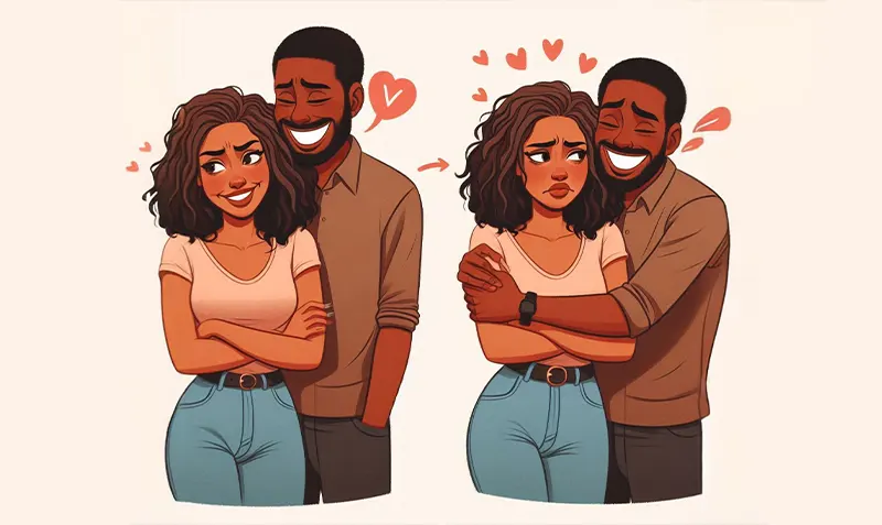 نحوه ابراز علاقه به زنان و رعایت تناسب با قاعده الاکلنگ وینگمن فارسی