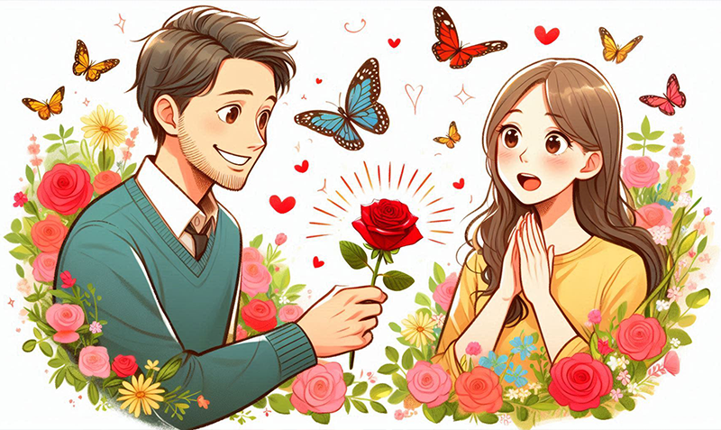 ابراز علاقه مستقیم پسر به دختر وینگمن فارسی